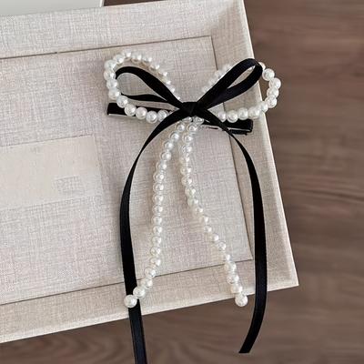 TEMU 1pc/2pcs Elegant Bow Hairpin - Ideal For Valentine's Day Or Any Special Occasion Image