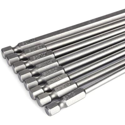 "TEMU Torx Bit, 1/4" 100mm Extra Long, T10, 15, 20, 25, 30 , 1-10pcs"