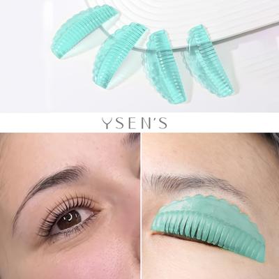TEMU 8pcs/4sizes Silicone Curler Pad, Soft Jelly Self-adhesive 4 Pairs For Lash Lift Reusable Soft J&l&b& D Curls Eyelash Lifting Rod Makeup Beauty Tool Lash Lift Pads Image