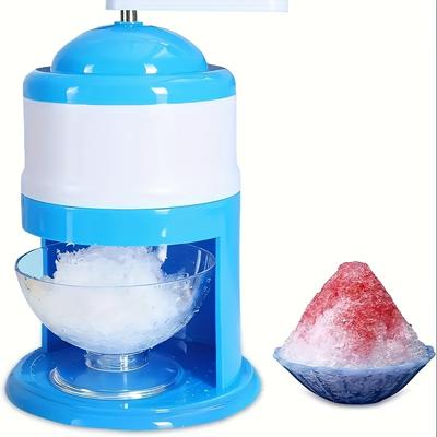 TEMU Manual Ice Crusher, Hand-cranked Fruit Slush Machine, Polished , Durable Plastic Material, No Charging Or Batteries Required, Hand Wash Only
