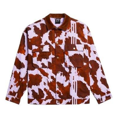 (Wmns) Originals X Ivy Park French Terry Denim 'Cow-Print' - Red - Adidas Jackets