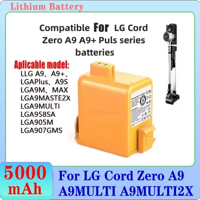 25,2 V 5000 mAh Passend für LG A9, A9 PLUS A905M A907GMS EAC 63758601 A905RM A927KVMS A9MULTI2X Image