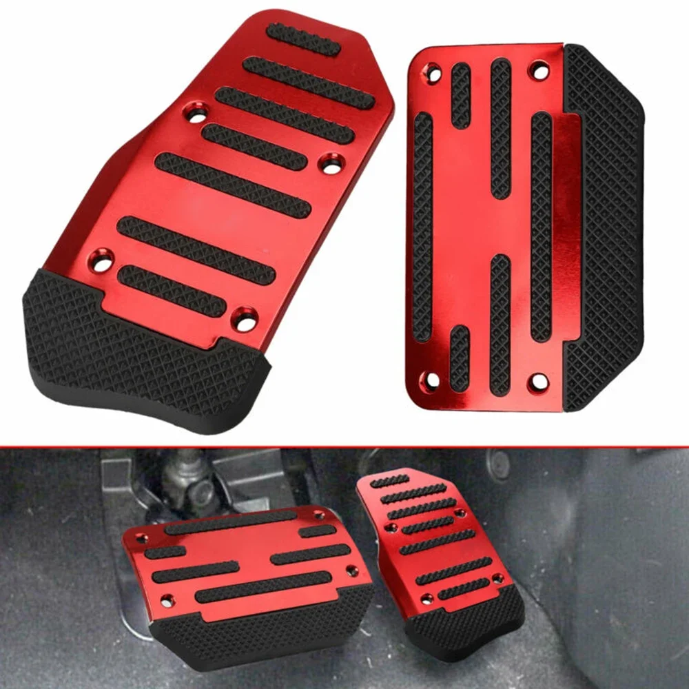 Bremsfußpedal Auto Gas Rutschfeste Polsterpedale Racing Ersatz Sport Aluminium Automatisches Gaszubehör Image