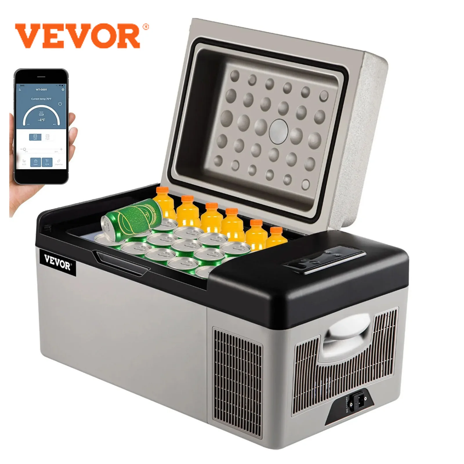 VEVOR Pro Beinstrecker 220LBS Beinstreckmaschine Auto-Kühlschrank 20L Kompressor Tragbarer Kleiner Kühlschrank Gefrierschrank Image