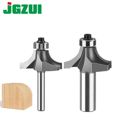 1pc 6mm 12mm Shank Fillet Cutter Chamfering Router Bit Tungsten Alloy Fillet Router Bit Trimming Machine Router Bit