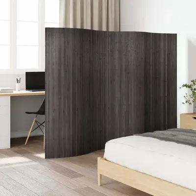 Raumteiler aus grauem Bambus, 250 x 165 cm, Heimdekorationsprodukte, Trennwände, Sichtschutz Image