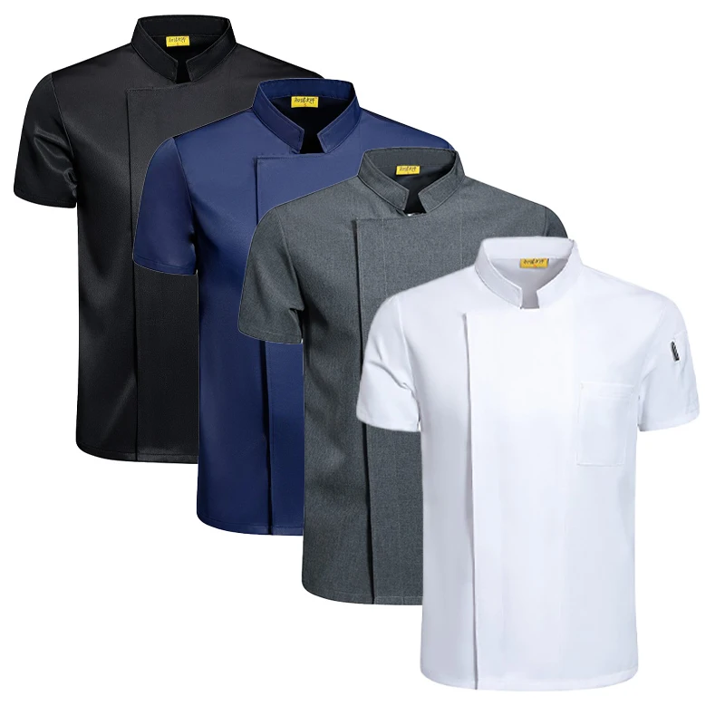 Hotel Catering Kellner Shirt Sommer Restaurant Küche Koch jacke Bäckerei Kellner Mantel Pizza Chef Uniform Speisesaal Arbeits kleidung Image