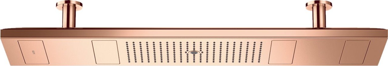 Hansgrohe Kopfbrause 1200 4jet Axor ShowerHeaven polished red gold mit Lichtm.5000 K, 12423300 12423300 Image
