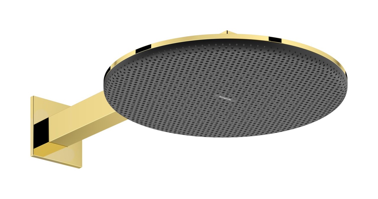 Hansgrohe Kopfbrause Raindance Alive S 300 2jet mit Brausearm polished gold optic , 24540990 24540990 Image