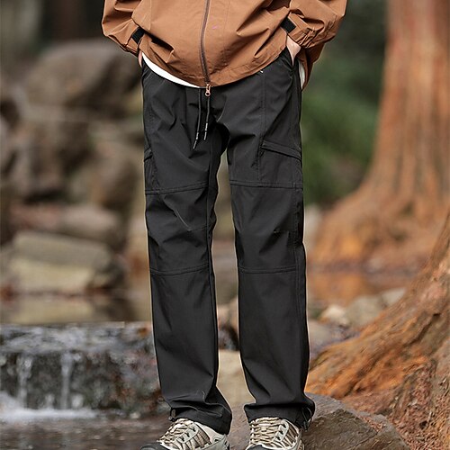 Herren Cargohosen Wanderhosen Taktische Hosen Militär Frühling Herbst Außen Normale Passform Wasserdicht Schnelltrocknend Atmungsaktiv Hosen Schwarz Armeegrün Jagd Klettern Camping / Wandern Image