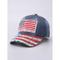Denim-Baseballkappe mit USA-Strass – glitzernde Mütze mit patriotischer amerikanischer Flagge für Damen und Herren, verstellbares Outfit-Accessoire zum Unabhängigkeitstag am 4. Juli