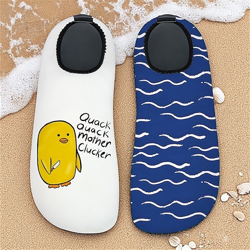 Wasserschuhe für Herren mit Enten-Print – wasserdichter und bequemer Stil für Männer bei Wasseraktivitäten, Beachvolleyball und Flussspaziergängen