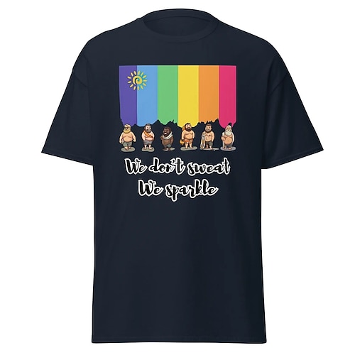 T-Shirt Pride-Shirts Stolz Retro Vintage T-Shirt Ärmel Grafik für Paar Herren Damen Erwachsene Heißprägen für Maskerade Pride Parade Pride-Monat Image
