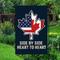 Kanada-Tag Außen Innen mit Ösen Patriotische Flagge O Kanada Haus Garten Garten Dekorationen Feiertagsbanner Schild