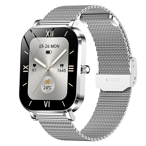 Modische Damen-Smartwatch mit 1,75-Zoll-Bildschirm, Bluetooth-Anruf, 100 Zifferblätter, Fitness-Smartwatch für Frauen, DIY-Zifferblätter für iOS und Android Image