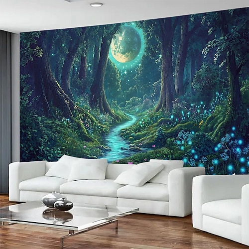 Felshöhle Mondlandschaft Wandteppich Wandbild Kunst große Wandteppich Wandbild Dekoration Fotos Hintergrund Teppich Vorhänge Home Schlafzimmer Wohnzimmer Dekoration Image