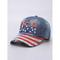 Denim-Baseballkappe mit USA-Strass – glitzernde Mütze mit patriotischer amerikanischer Flagge für Damen und Herren, verstellbares Outfit-Accessoire zum Unabhängigkeitstag am 4. Juli