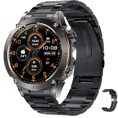 SmartWatch GPS Kompass Höhenmesser Outdoor AMOLED 466466 HD-Bildschirm Herzfrequenz Bluetooth-Anruf IP68 wasserdichtes Herren-Smart-Armband Image