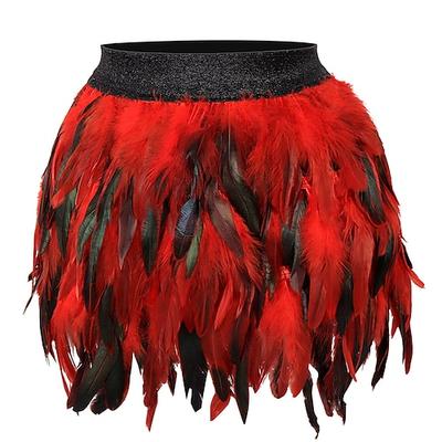 Drag Queen Stolz Regenbogen Federrock Erwachsene Damen Unisex Sexy Kostüm Pride Parade Pride-Monat Halloween Karneval Einfaches Karnevalskostüm Image