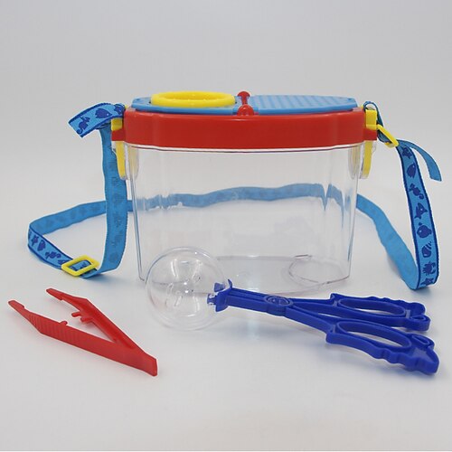 Transparente Hand-Insektenbox für Kinder im Freien, Lupe, kleine Insektenfütterungs-Beobachtungsbox, pädagogisches Spielzeug Image