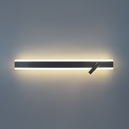 LED-Wandleuchte, Streifendesign, Auf- und Ablicht, 40/60/80/100/120 cm, moderne LED-Hintergrund-Wandleuchte, Wohnzimmer, Schlafzimmer, Nachttisch, 10 W, Aluminium, Innenwandleuchte, Wandleuchte, Image