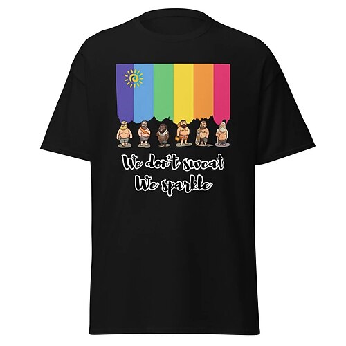 T-Shirt Pride-Shirts Stolz Retro Vintage T-Shirt Ärmel Grafik für Paar Herren Damen Erwachsene Heißprägen für Maskerade Pride Parade Pride-Monat Image