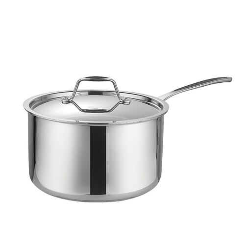 Suppentopf, verdickter Milchtopf, dreischichtiger Stahl, integrierter extra dicker Topfkörper, Einhandtopf, Eintopf, Suppe, Kochtopf, Suppentopf