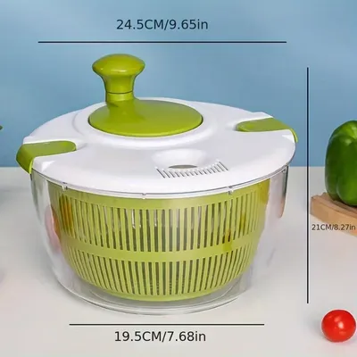 1pc Salad Spinner Dryer Vegetable Fruit Food Dehydrator Quick Drying Multifunctio Manual Kitchen