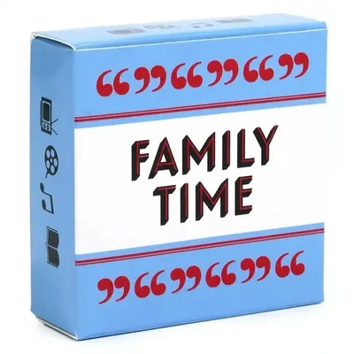 The Mini Size "FAMILY TIME "Card Game For Family Gatherings Conversation Cards Game After Dinner