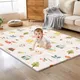 Tapis de jeu pliable pour bébé, Protection à motif Double face pour enfants, tapis d'activité antidérapant, tapis d'activité éducative pour enfants