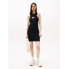 Minikleid TOMMY JEANS "TJW FLAG SWEATER MINI DRESS EXT", Damen, Gr. S (36), N-Gr, schwarz, Jersey, Obermaterial: 88% Viskose, 12% Polyester, unifarben, casual, Langarm, Kleider