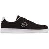 Sneaker LOTTO, Gr. 44, schwarz-weiß (schwarz, weiß), Synthetik, unifarben mit Farbeinsatz, sportlich, Schuhe, - in schlanker Retro Silhouette