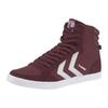 Sneaker HUMMEL "SLIMMER STADIL HIGH", Gr. 36, rot (bordeaux), Textil, Leder, sportlich, Schuhe