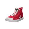 Sneaker ETHLETIC "Active Hi Cut", Gr. 40, rot (cranberry rot, just weiß), Obermaterial: 100% Baumwolle; Futter: 100% Baumwolle; Decksohle: 100% Baumwolle; Sohle: 100% Naturkautschuk, Schuhe, Fairtrade Produkt