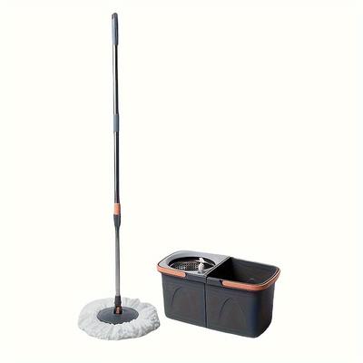 TEMU 1 Set, Household Rotating Floor Mop And Bucket Combo, Washing Mop, Dust Cleaning Mop, Wet/dry Use, Suitable For Home, Kitchen, Bathroom Floors, Cleaning Supplies, Cleaning Tools Image