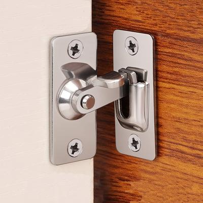 TEMU A Modern Stainless Steel Door Latch With Touch Remote Control, 90-degree Door Hook, Sliding Door Lock, Suitable For Home And Office Use. Image
