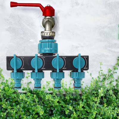 "TEMU Garden Hose Splitter With 1" To 3/4" And 1/2" Threads - Abs Watering Connector For Efficient Irrigation And Lawn Care, Garden Hose Connector | Accessory | Water Connector" Image