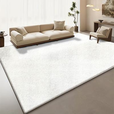 TEMU Plush Area Mat - Soft, Washable, Non-slip Modern For Living Room, Bedroom, Office - Lightweight & Home , Living Room Mat | Minimalist Home Decor | Machinewashable Mat, Rugs For Living Room Image