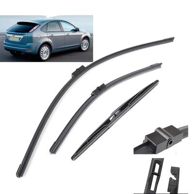 TEMU Front Rear Wiper Blades Set For Ford Focus 2 2005 2006 2007 2008 2009 2010 2011 Windshield Windscreen Window Brushes Image