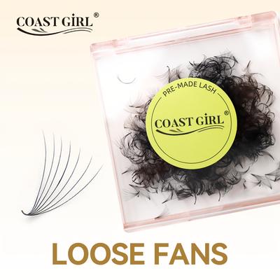 TEMU 7d 1000pcs Loose Volume Handmade False Eyelashes, 0.07mm Thickness, C/d , 8-18mm Length, Soft And , No And , Mink Material, And Big Eyes, Personal Grafting Beauty Use Image