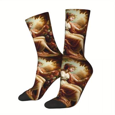 TEMU Sock Printed Man Polyester Image
