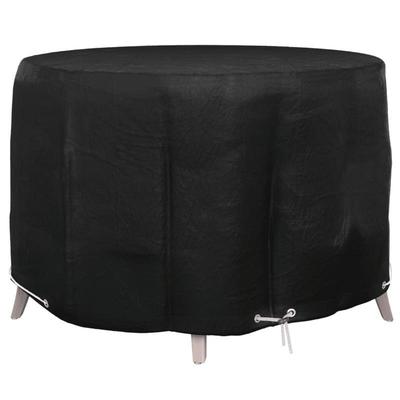 TEMU Waterproof Round Outdoor Furniture Cover 125x75cm With 6 Eyelets & Adjustable Straps, Heavy-duty Fabric Weatherproof Protection For Patio Garden Sofa, Chair, Ottoman - Mixed Colors Image