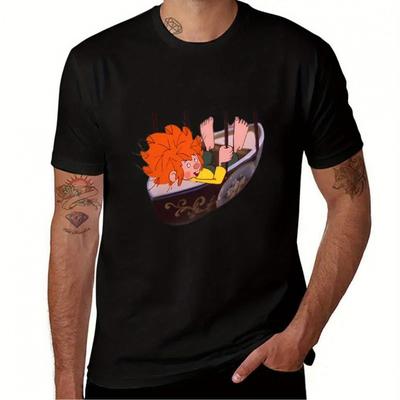 TEMU Schaukelt Vintage T-shirt Graphic T Shirt Vintage Aesthetic Clothes Aesthetic Clothing Oversizeds Vintage T Shirt Men Image