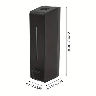TEMU Manual Soap Dispenser Wall Mounted Soap Dispenser Shower Soap Dispenser Bathroom Kitchen Use Black Image