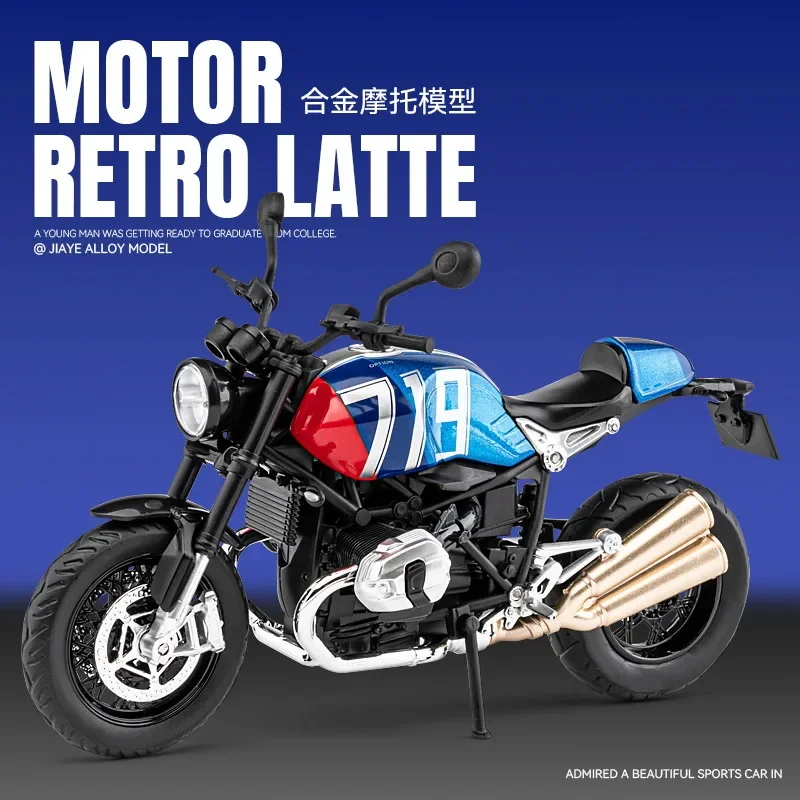 Simulation 1:12 Bao Ma Latte Legierung Motorrad Modell Ornament Kinder Spielzeug Geschenk Image