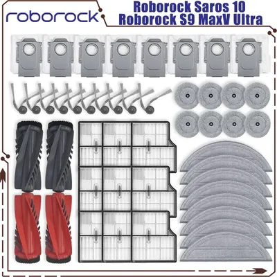 Roborock Saros 10 / Roborock S9 MaxV Ultra Vakuumteile Hauptwalze Seitenbürste HEPA-Filter Mopptuch Image