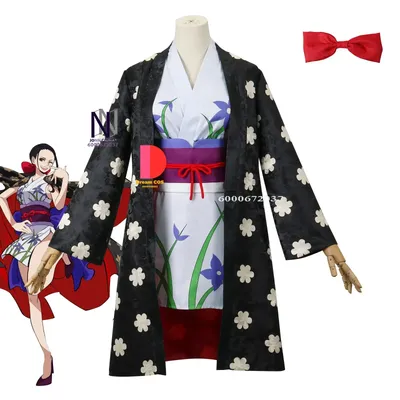 Anime Heißer Verkauf Robin Cosplay Kostüm Digitaldruck Uniform Kinomo Kleid Perücke Outfit Halloween Karneval Anzug Cosplay Kleidung Image
