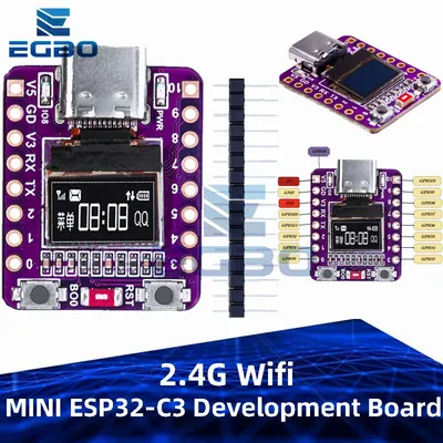 MINI ESP32-C3 Entwicklungsboard, 2,4 G WiFi/Bluetooth 4.0, 0,42 Zoll OLED-Display, 4 MB Flash, Image