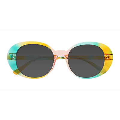 Unisex s horn Rainbow Yellow Plastic Prescription sunglasses - Eyebuydirect s Bold Heart
