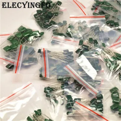14 werte x10 = 140 stücke Mylar kondensator 630V 2J102J zu 2J683J 2J472 2J682 2J473 Polyester Film Image